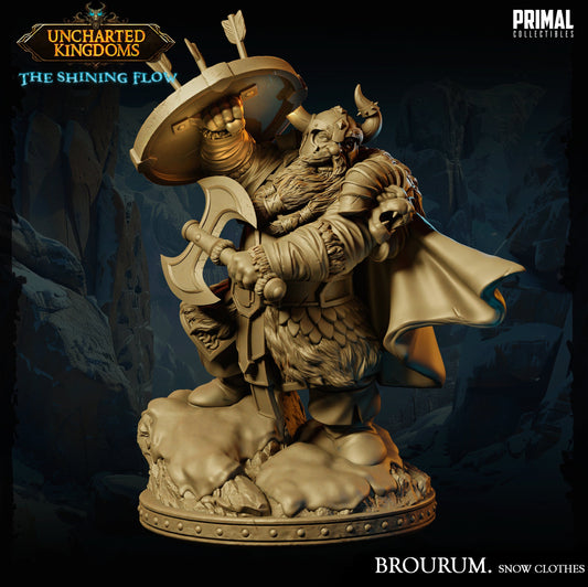 Dwarf Brourum Snow Clothes | Tabletop Scale | TTRPG D&D Miniature | Primal Collectibles