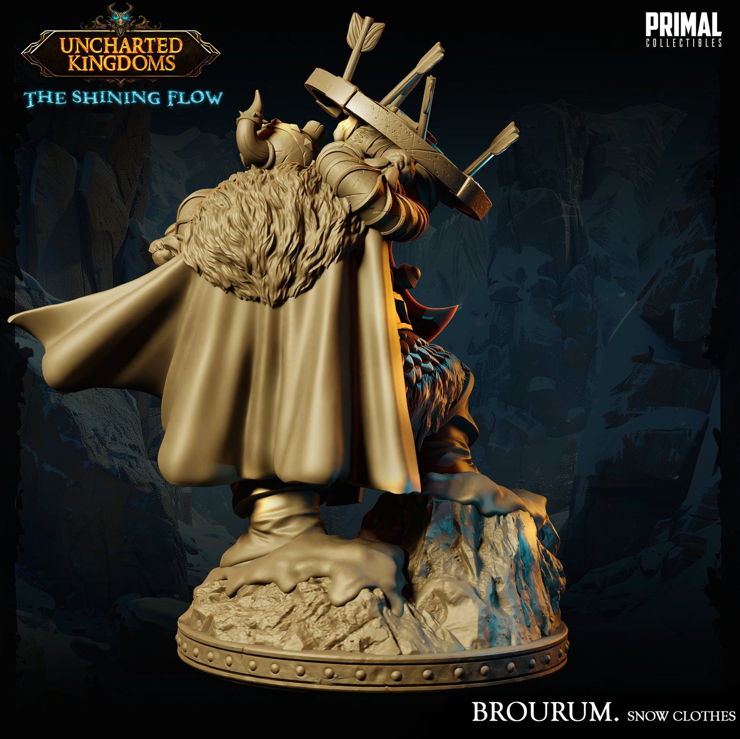 Dwarf Brourum Snow Clothes | Tabletop Scale | TTRPG D&D Miniature | Primal Collectibles