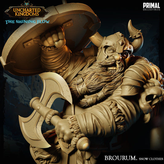 Dwarf Brourum Snow Clothes | Tabletop Scale | TTRPG D&D Miniature | Primal Collectibles