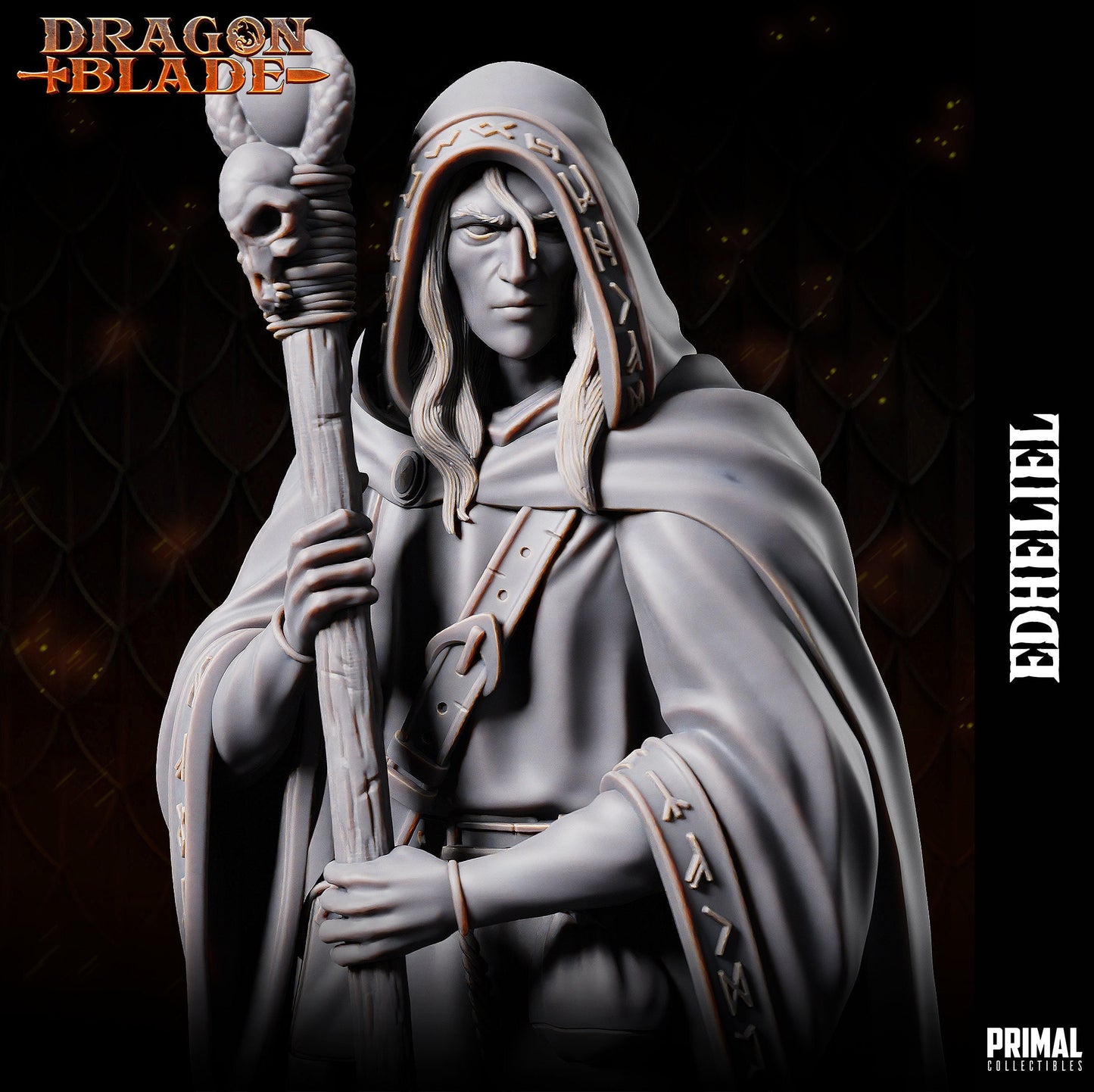 Edheliel Wizard | Tabletop Scale | TTRPG D&D Miniature | Primal Collectibles