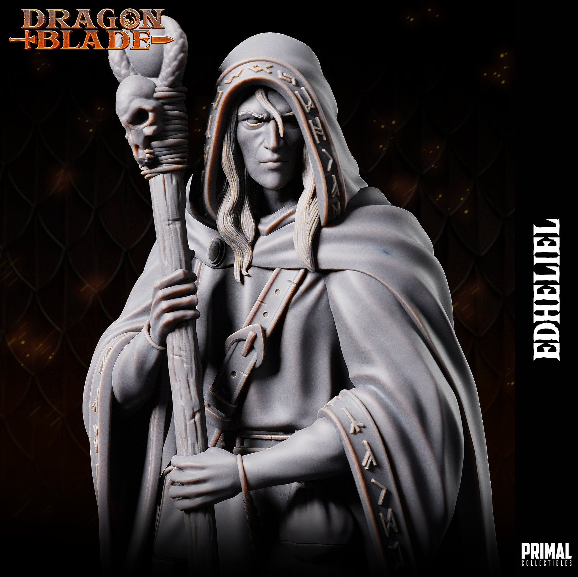 Edheliel Wizard | Tabletop Scale | TTRPG D&D Miniature | Primal Collectibles