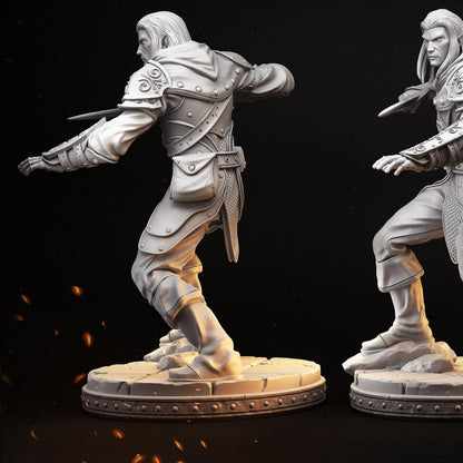 Ettrian Male Elf | Tabletop Scale | TTRPG D&D Miniature | Primal Collectibles