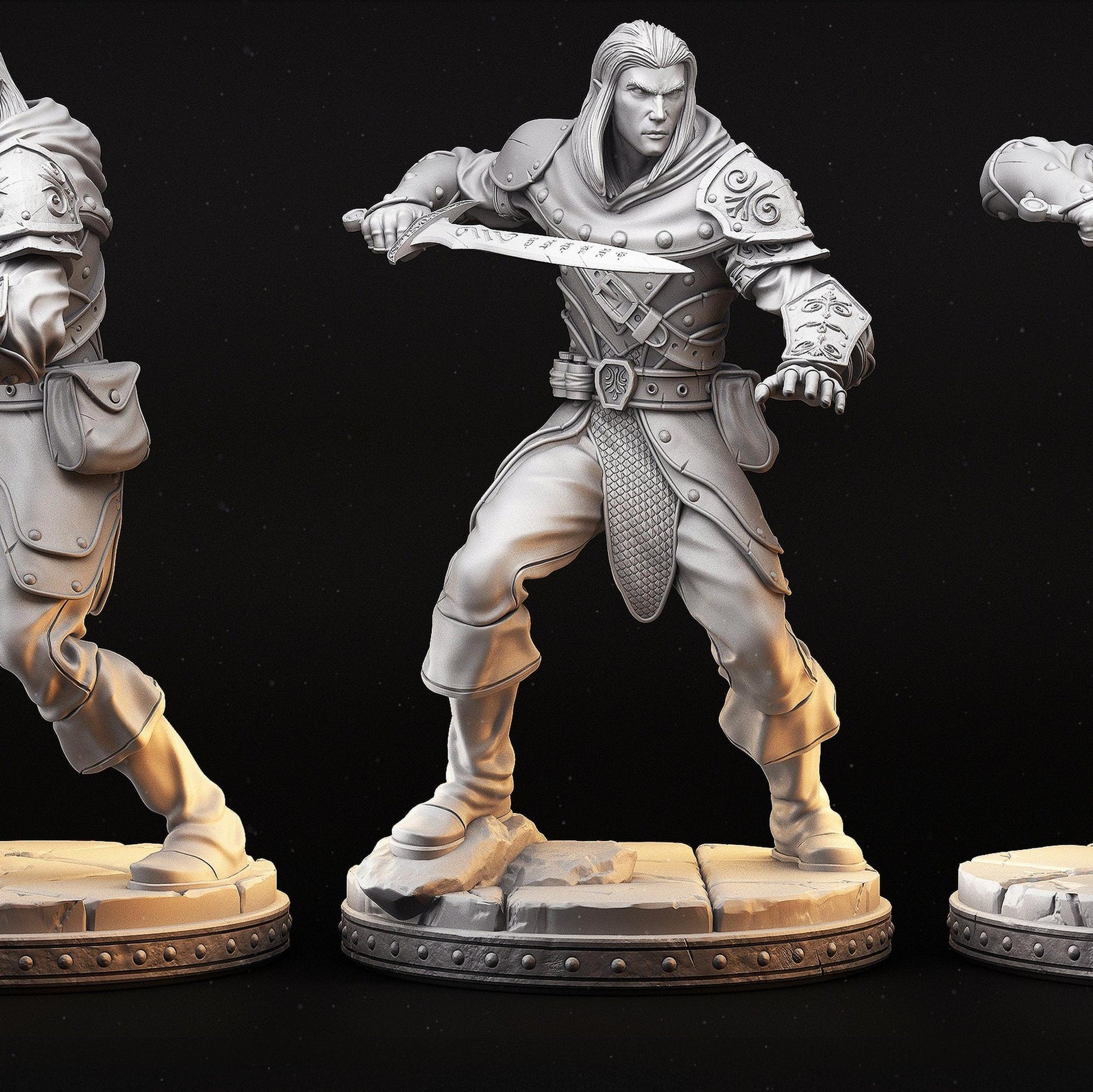 Ettrian Male Elf | Tabletop Scale | TTRPG D&D Miniature | Primal Collectibles