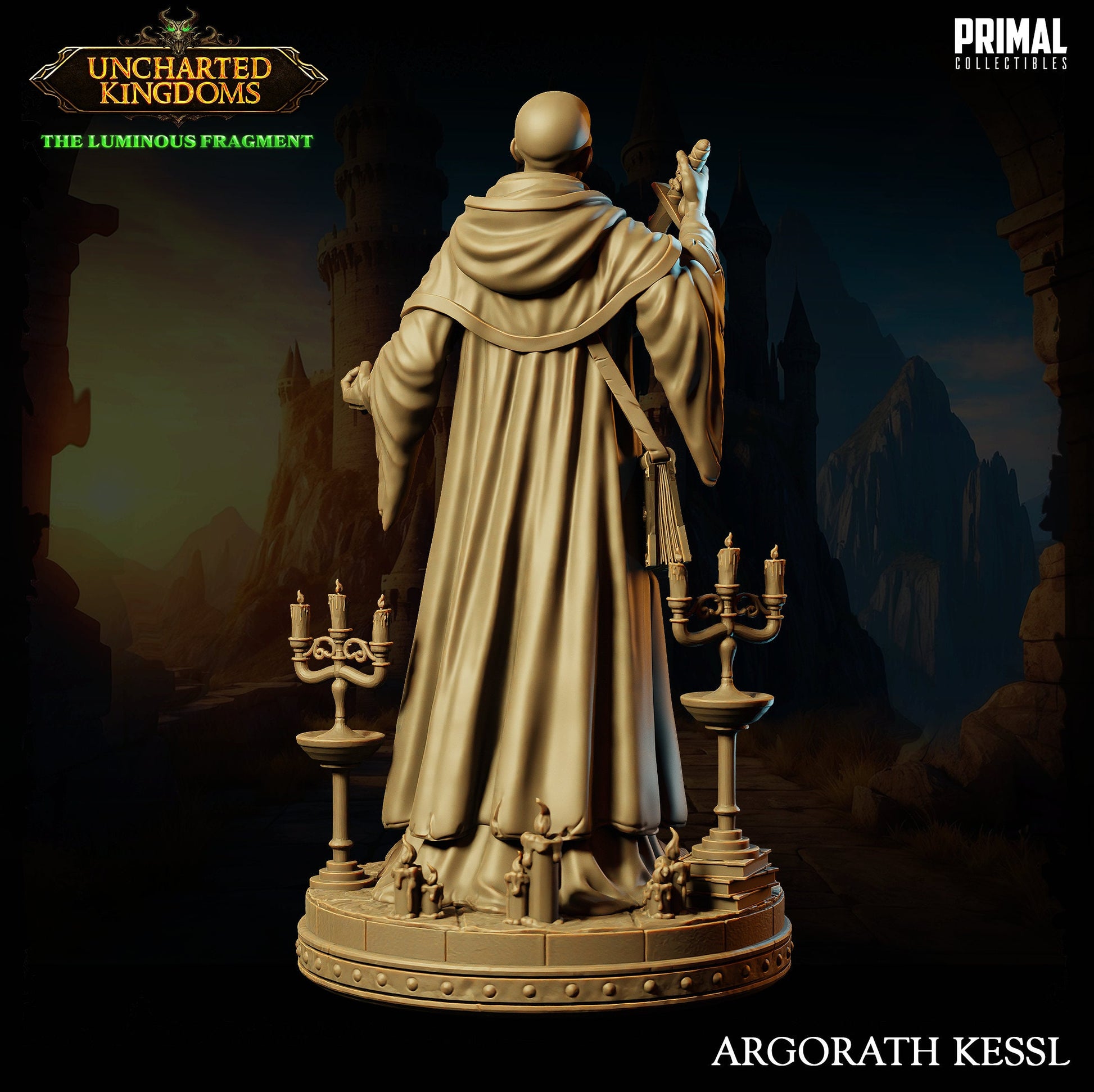 Evil Wizard Argorath | Tabletop Scale | TTRPG D&D Miniature | Primal Collectibles