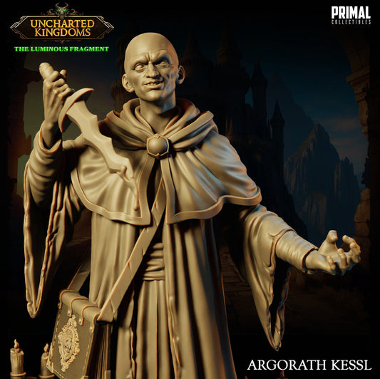 Evil Wizard Argorath | Tabletop Scale | TTRPG D&D Miniature | Primal Collectibles