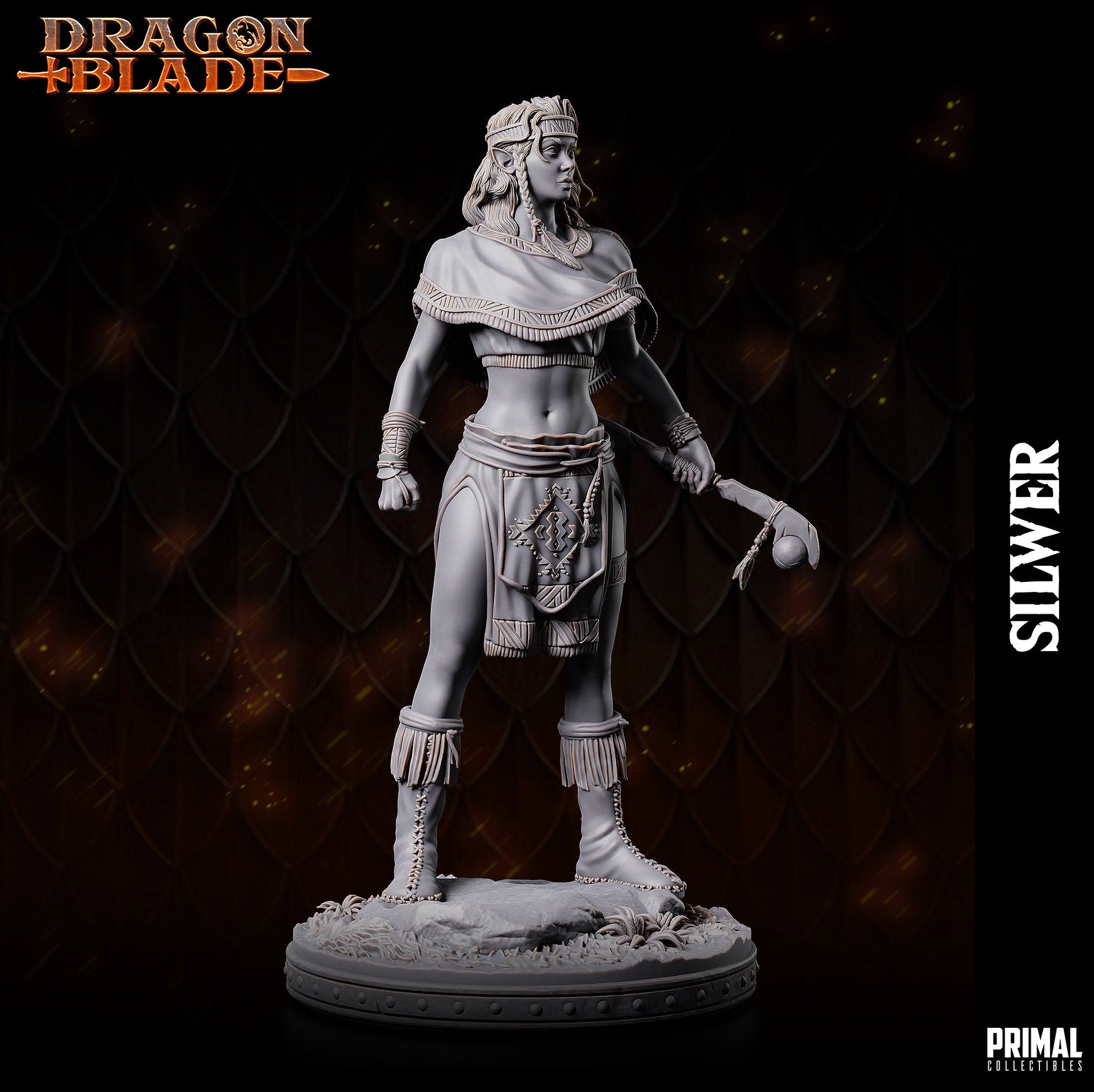 Female Elf Silwer | Tabletop Scale | TTRPG D&D Miniature | Primal Collectibles