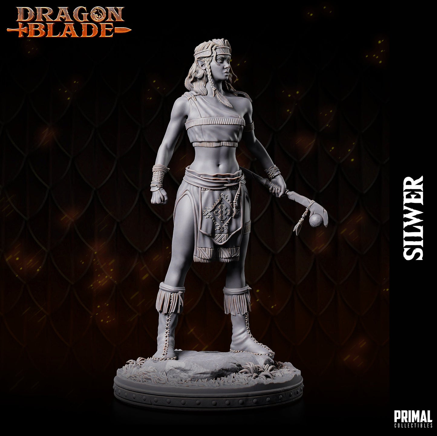 Female Elf Silwer | Tabletop Scale | TTRPG D&D Miniature | Primal Collectibles