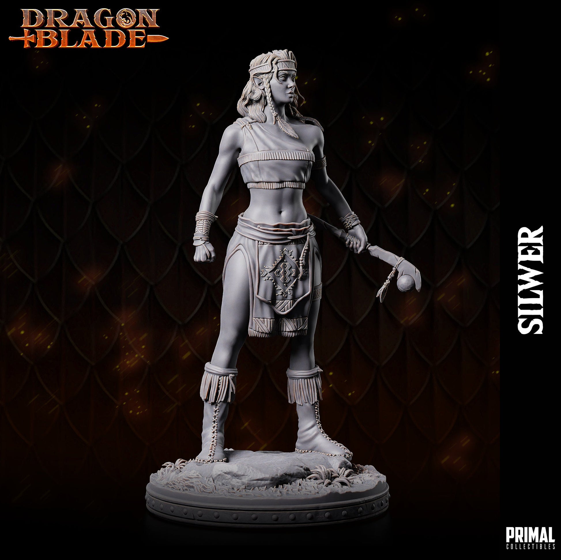 Female Elf Silwer | Tabletop Scale | TTRPG D&D Miniature | Primal Collectibles