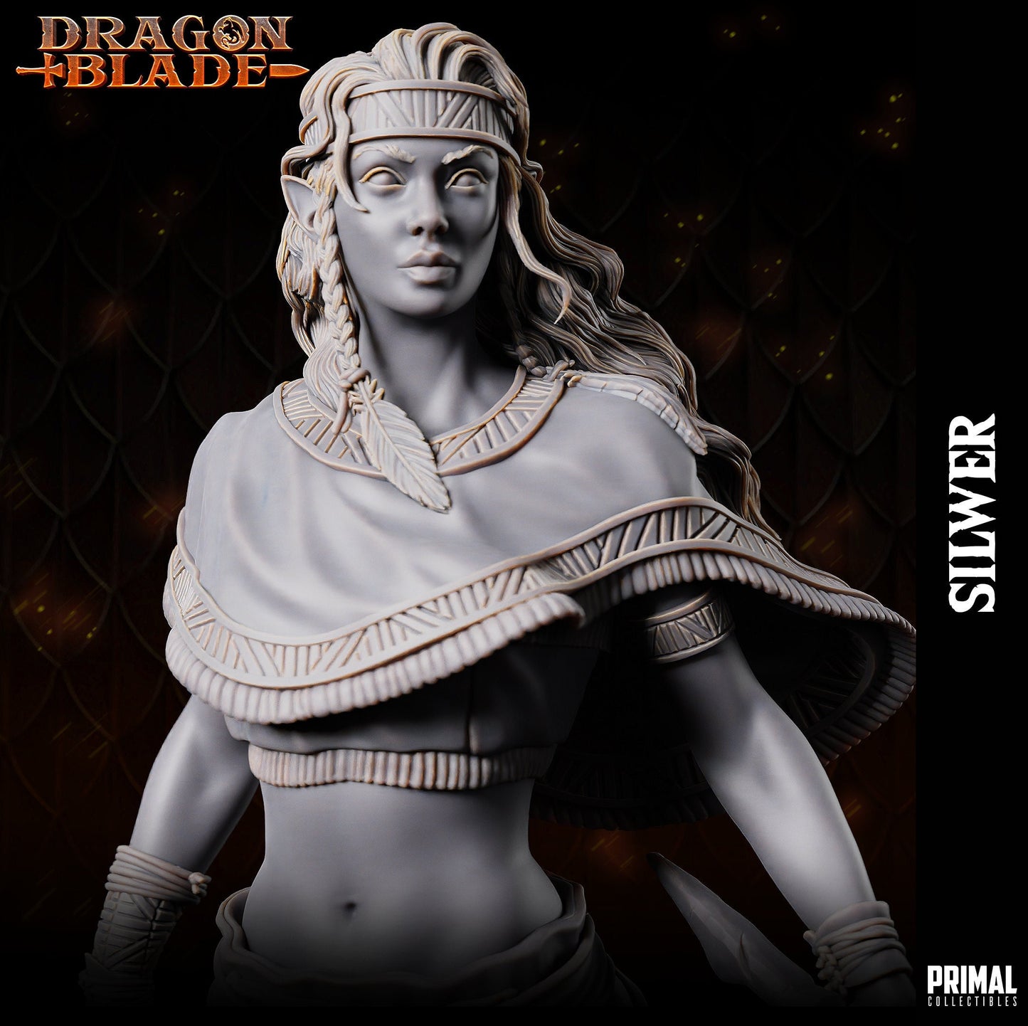 Female Elf Silwer | Tabletop Scale | TTRPG D&D Miniature | Primal Collectibles