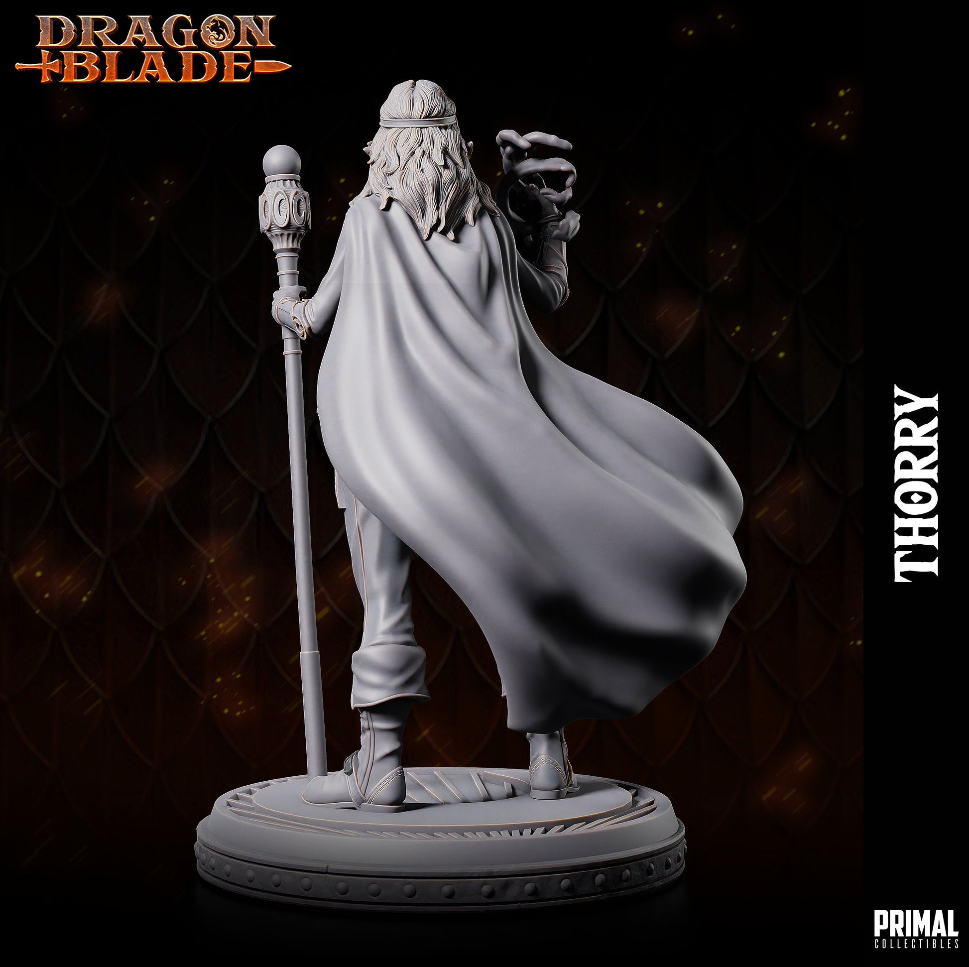 Female Wizard Thorry | Tabletop Scale | TTRPG D&D Miniature | Primal Collectibles