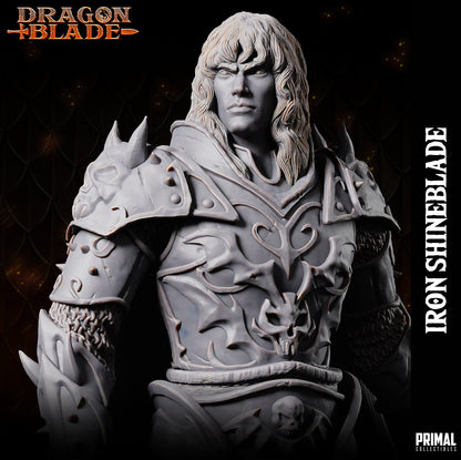 Fighter Iron Shineblade | Dragonblade | TTRPG D&D Miniature | Primal Collectibles
