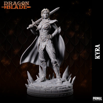 Fighter Kyra | Dragonblade | TTRPG D&D Miniature | Primal Collectibles