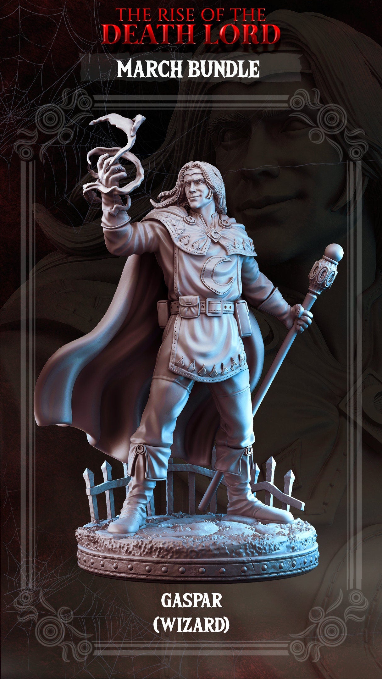 Gaspar Wizard | Tabletop Scale | TTRPG D&D Miniature | Primal Collectibles