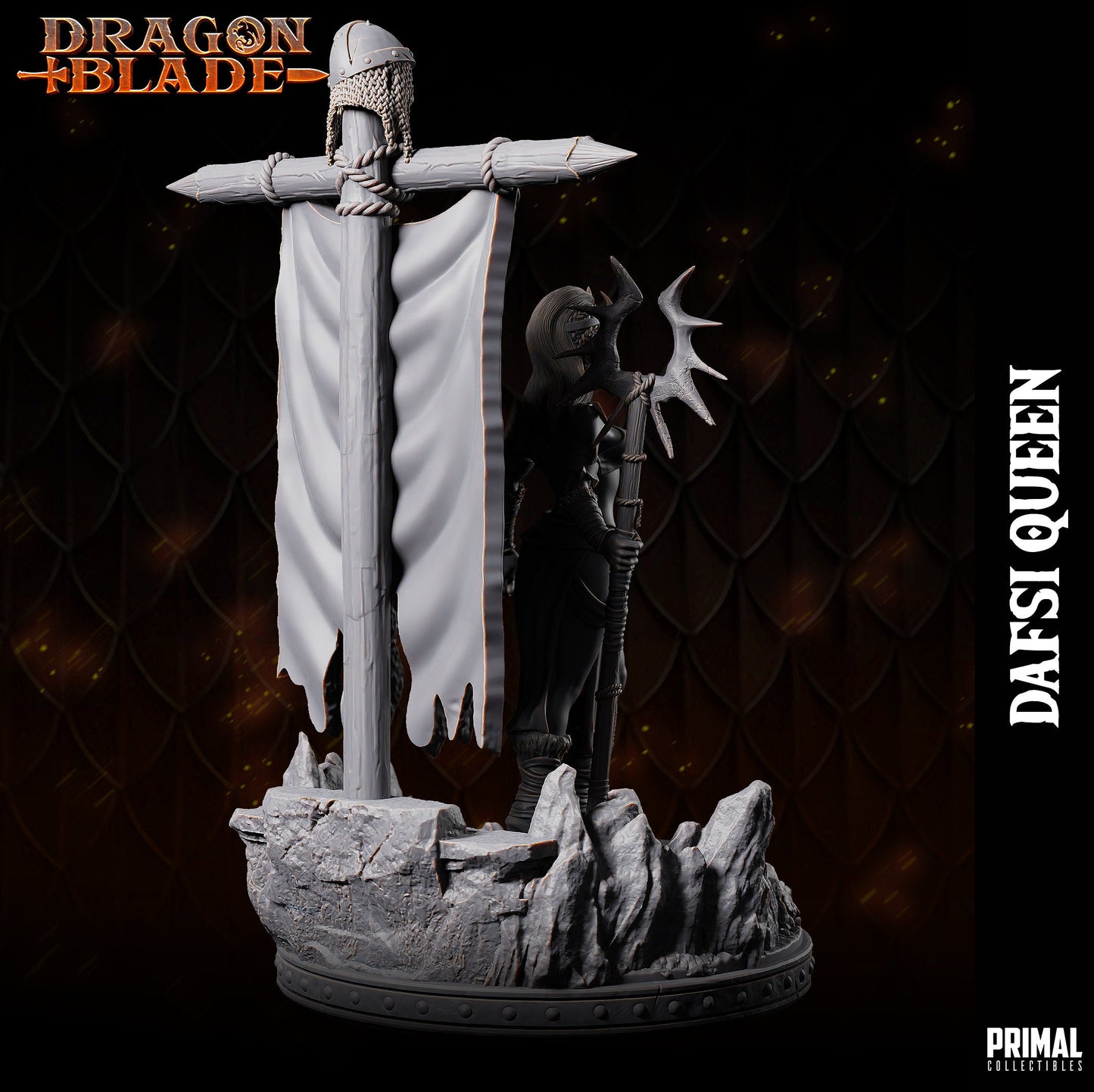 Goblin Queen Dafsi | Tabletop Scale | TTRPG D&D Miniature | Primal Collectibles