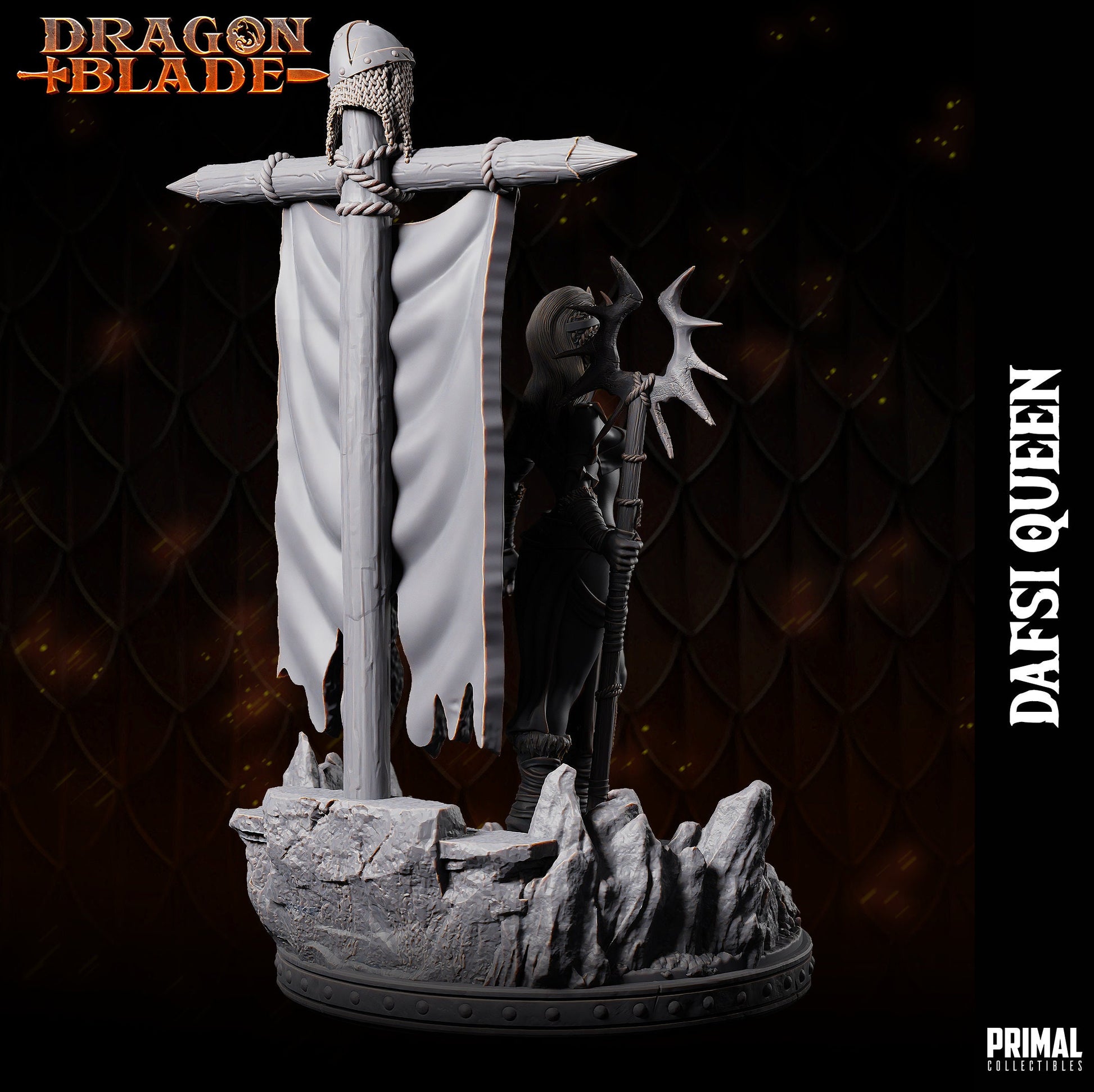 Goblin Queen Dafsi | Tabletop Scale | TTRPG D&D Miniature | Primal Collectibles