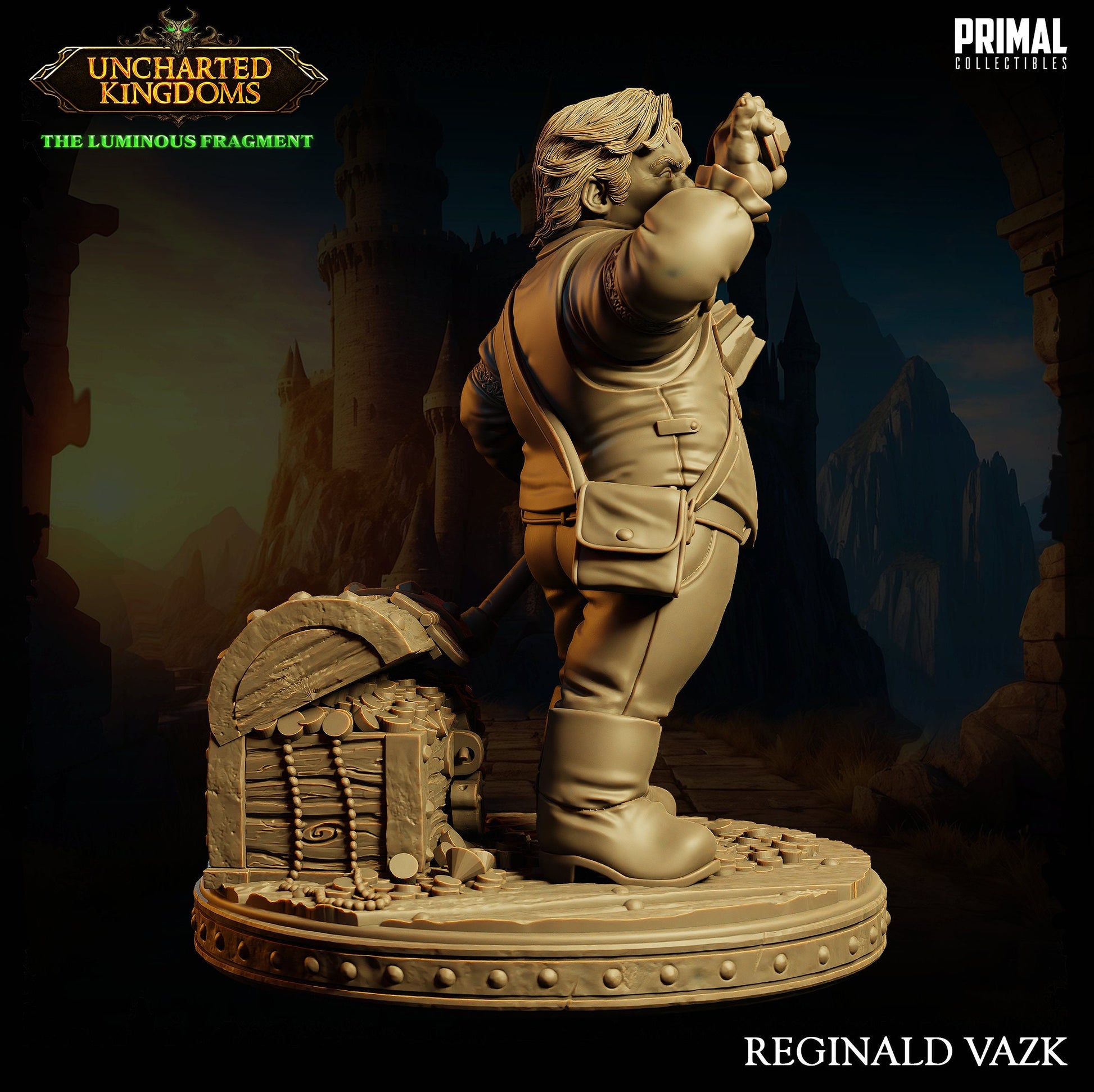 Halfling Rogue Reginald Vazk | Tabletop Scale | TTRPG D&D Miniature | Primal Collectibles
