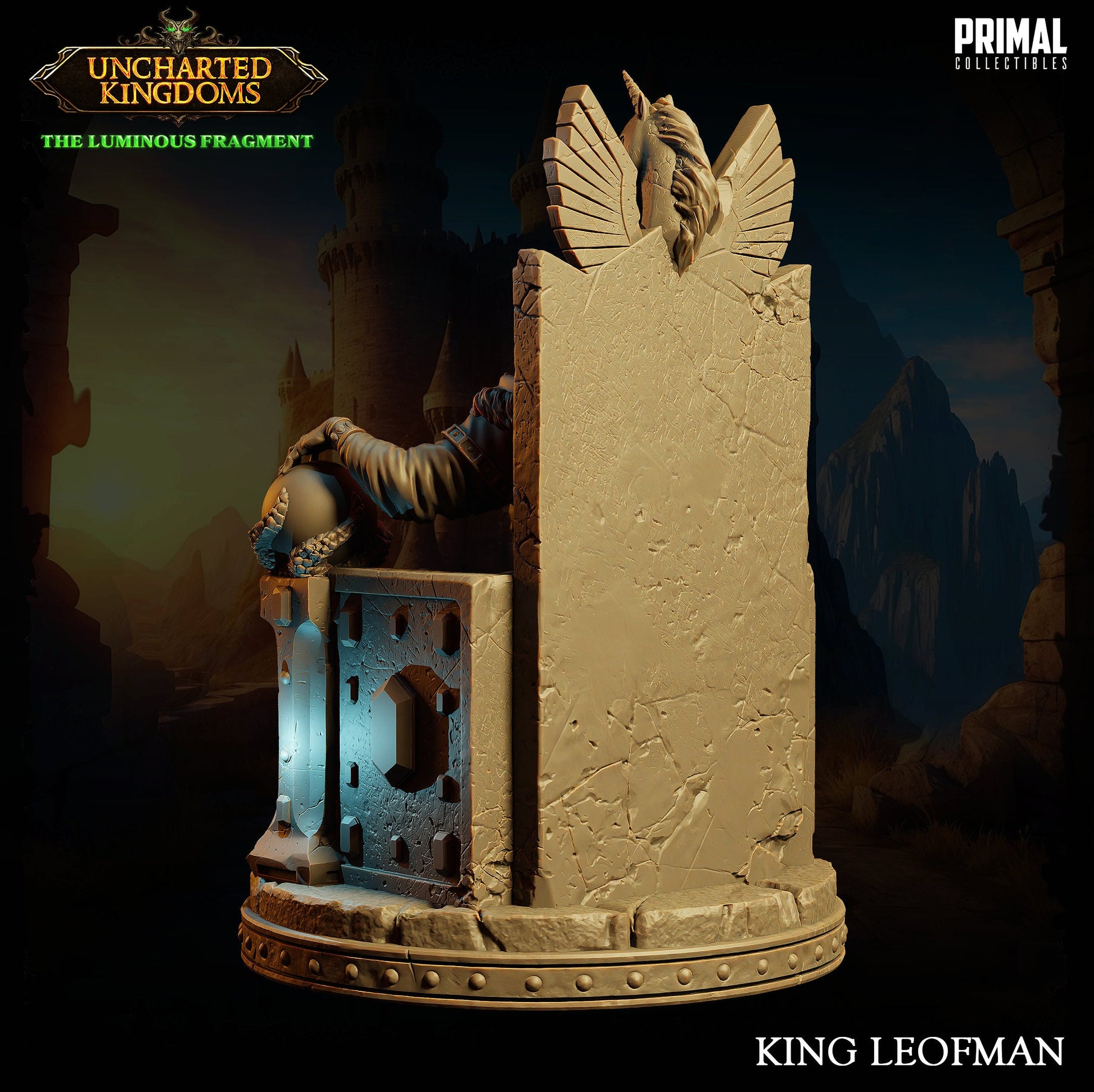 King Noble Wizard Leofman | Tabletop Scale | TTRPG D&D Miniature | Primal Collectibles
