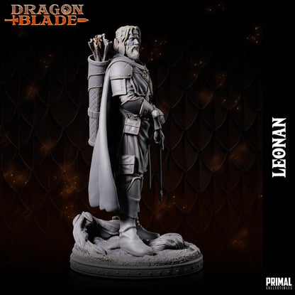 Leonan Half Elf | Dragonblade | TTRPG D&D Miniature | Primal Collectibles