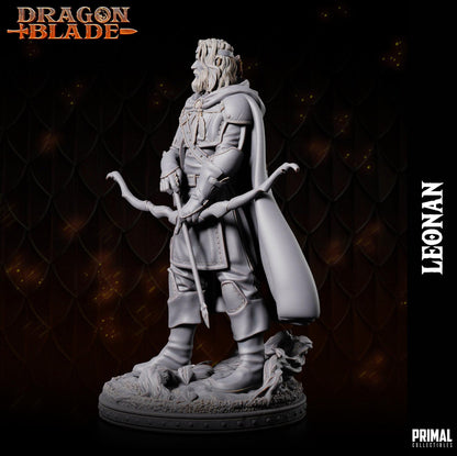 Leonan Half Elf | Dragonblade | TTRPG D&D Miniature | Primal Collectibles