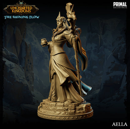 Mage Queen Aella | Uncharted Kingdoms | TTRPG D&D Miniature | Primal Collectibles