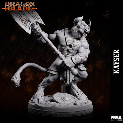 Minotaur Kayser Axe | Dragonblade | TTRPG D&D Miniature | Primal Collectibles