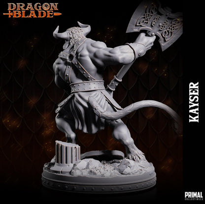 Minotaur Kayser Axe | Dragonblade | TTRPG D&D Miniature | Primal Collectibles