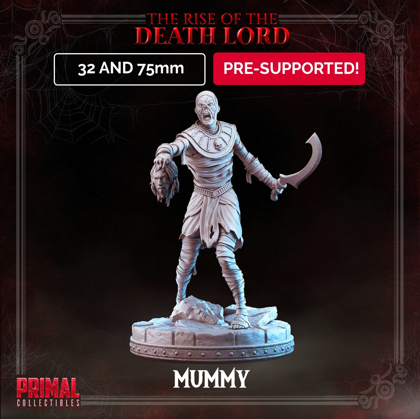 Mummy | Tabletop Scale | TTRPG D&D Miniature | Primal Collectibles