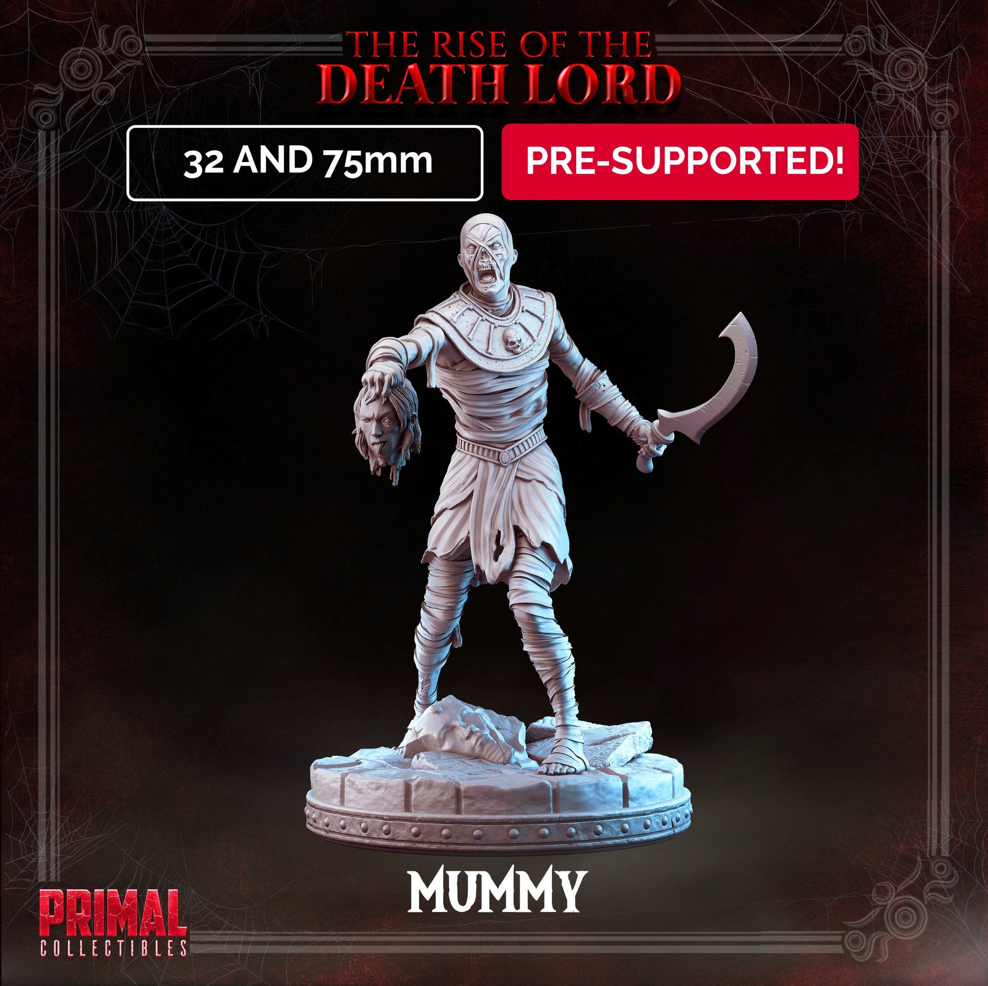 Mummy | Tabletop Scale | TTRPG D&D Miniature | Primal Collectibles