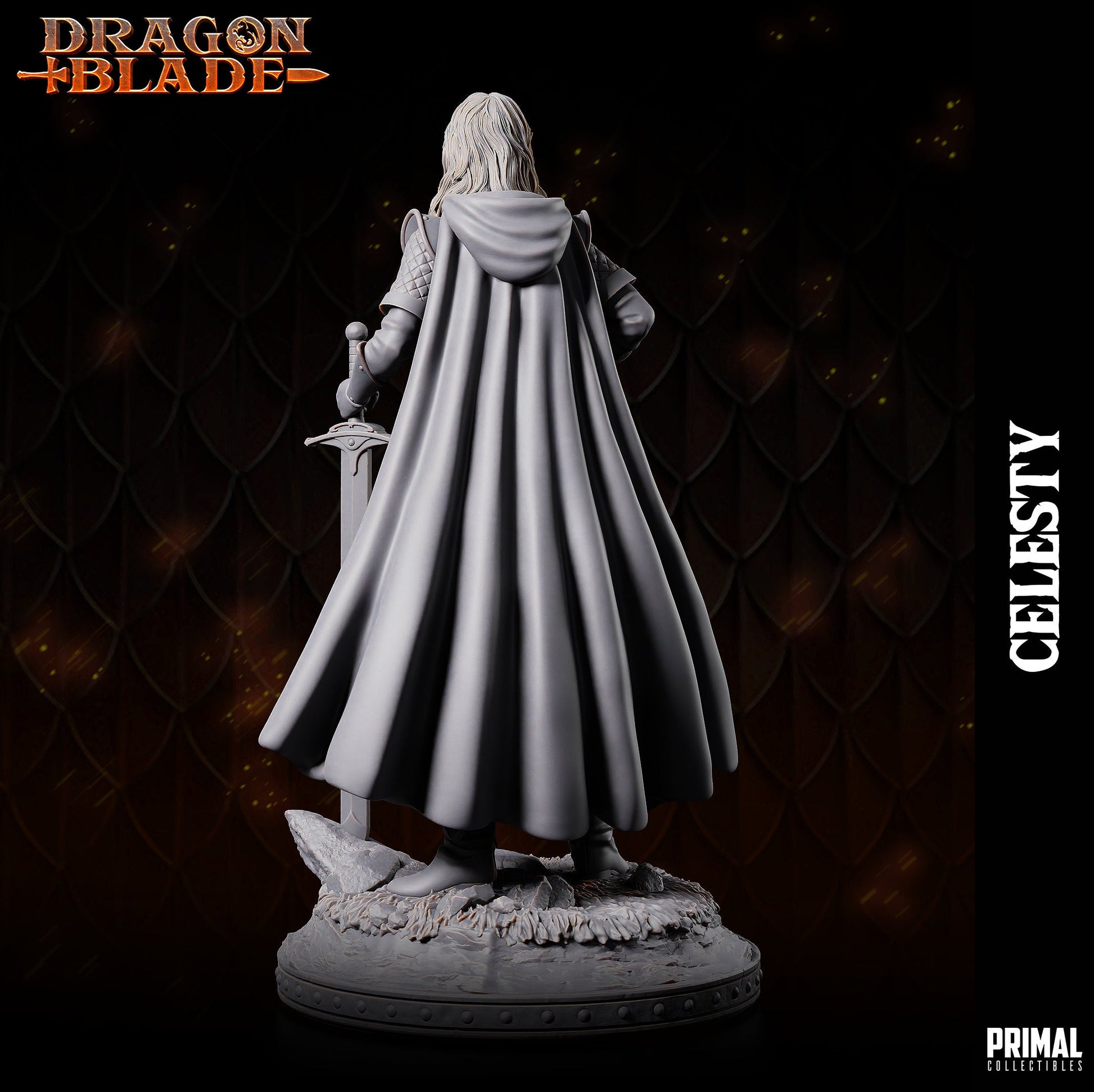 Noble Celesty Sunwindy | Tabletop Scale | TTRPG D&D Miniature | Primal Collectibles