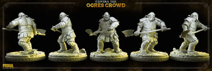 Ogre Champion Ulbrok | Contra the Ogres Crowd | TTRPG D&D Miniature | Primal Collectibles