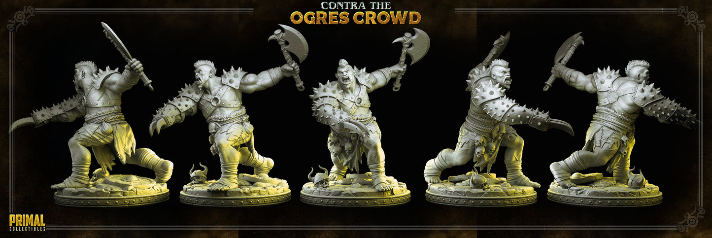 Ogre Chieftain Thurok | Tabletop Scale | TTRPG D&D Miniature | Primal Collectibles