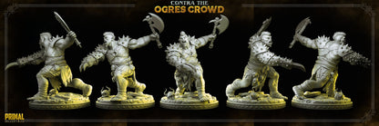 Ogre Chieftain Thurok | Contra the Ogres Crowd | TTRPG D&D Miniature | Primal Collectibles