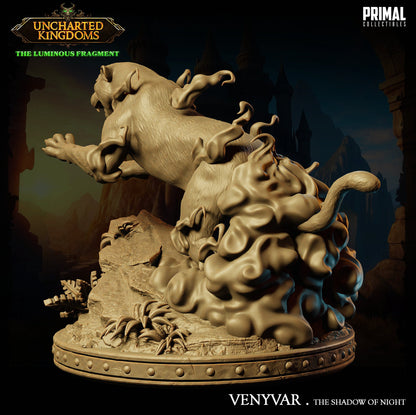 Panther Venyvar | Uncharted Kingdoms | TTRPG D&D Miniature | Primal Collectibles