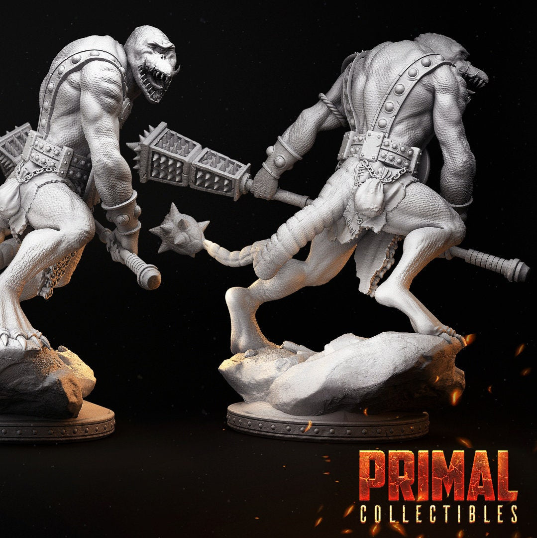 Reptile Skeghh Fimir | Tabletop Scale | TTRPG D&D Miniature | Primal Collectibles