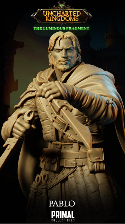Rogue Pablo | Uncharted Kingdoms | TTRPG D&D Miniature | Primal Collectibles