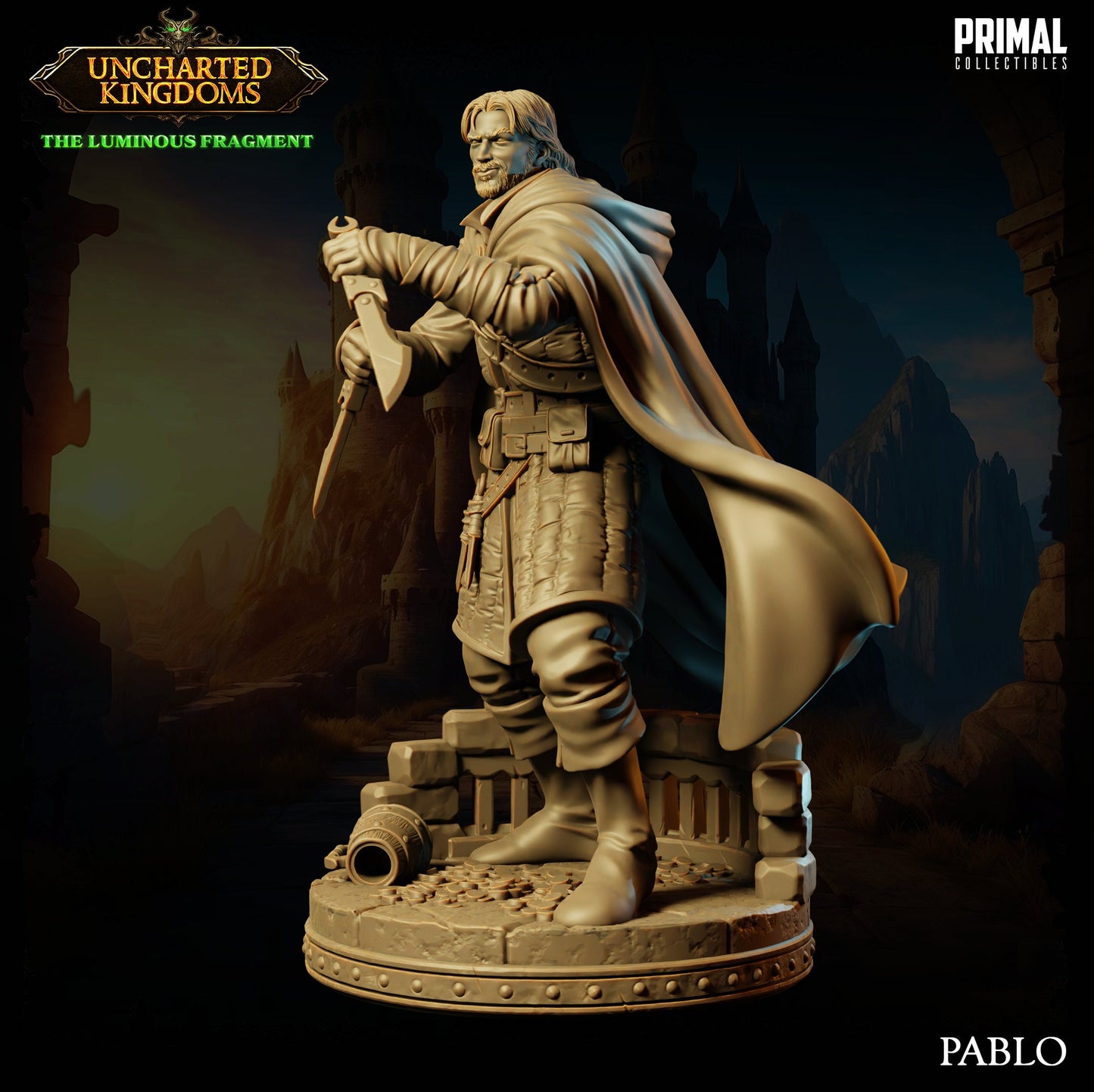Rogue Pablo | Tabletop Scale | TTRPG D&D Miniature | Primal Collectibles