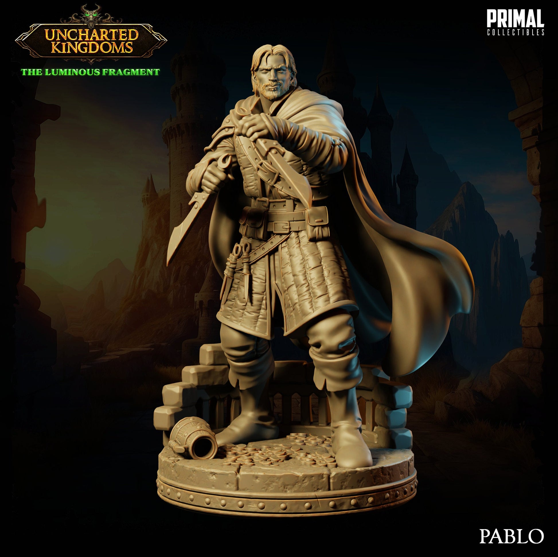 Rogue Pablo | Tabletop Scale | TTRPG D&D Miniature | Primal Collectibles