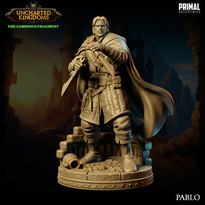Rogue Pablo | Uncharted Kingdoms | TTRPG D&D Miniature | Primal Collectibles