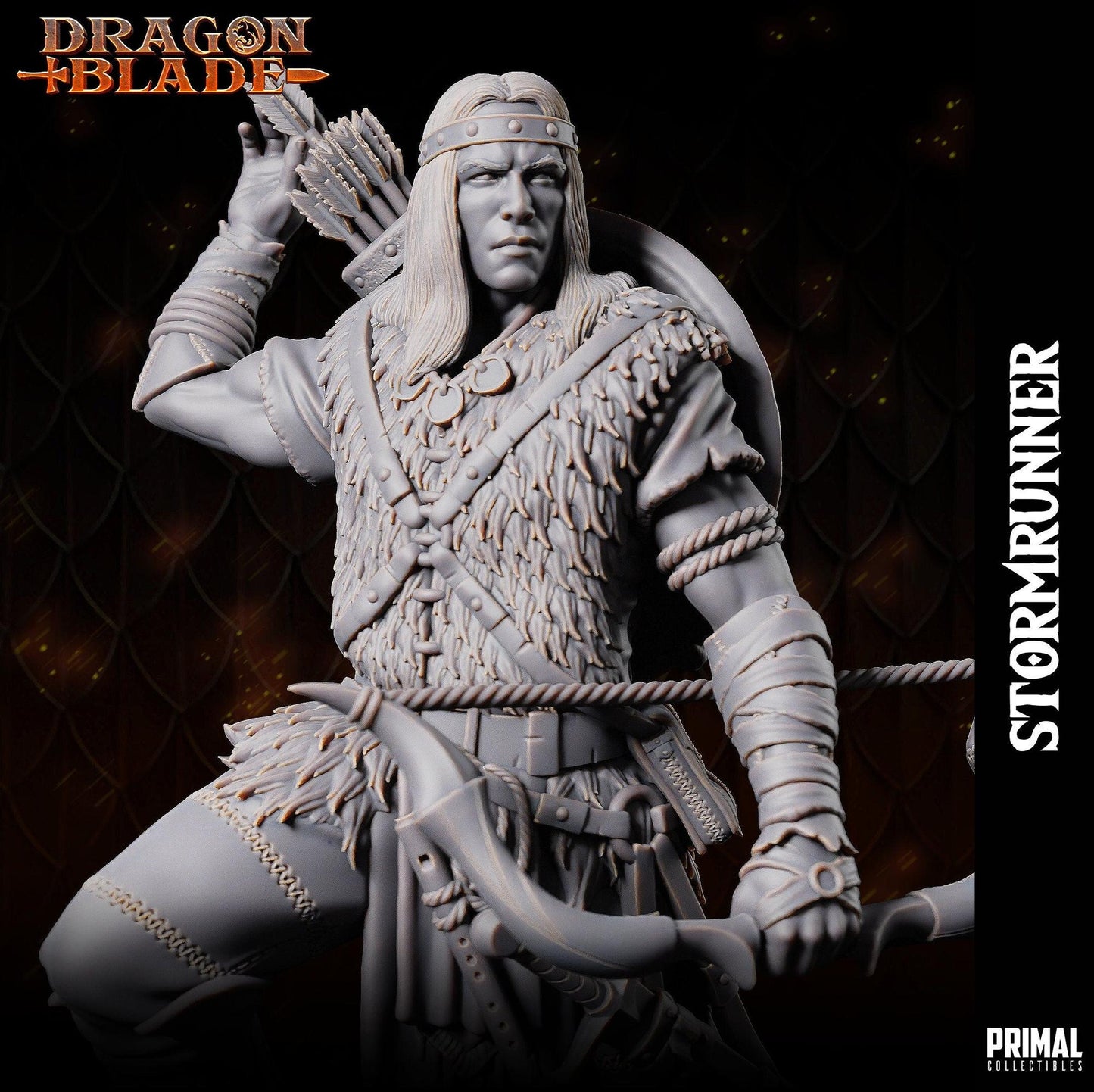 Stormrunner Ranger | Tabletop Scale | TTRPG D&D Miniature | Primal Collectibles