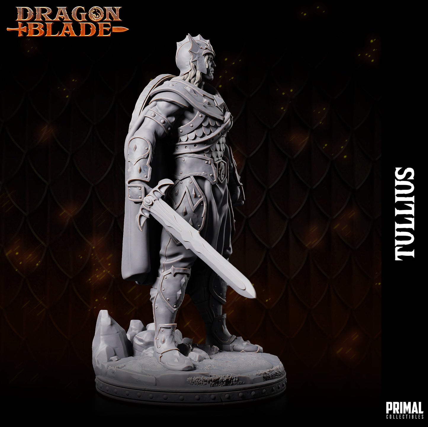 Tullius Warrior | Tabletop Scale | TTRPG D&D Miniature | Primal Collectibles
