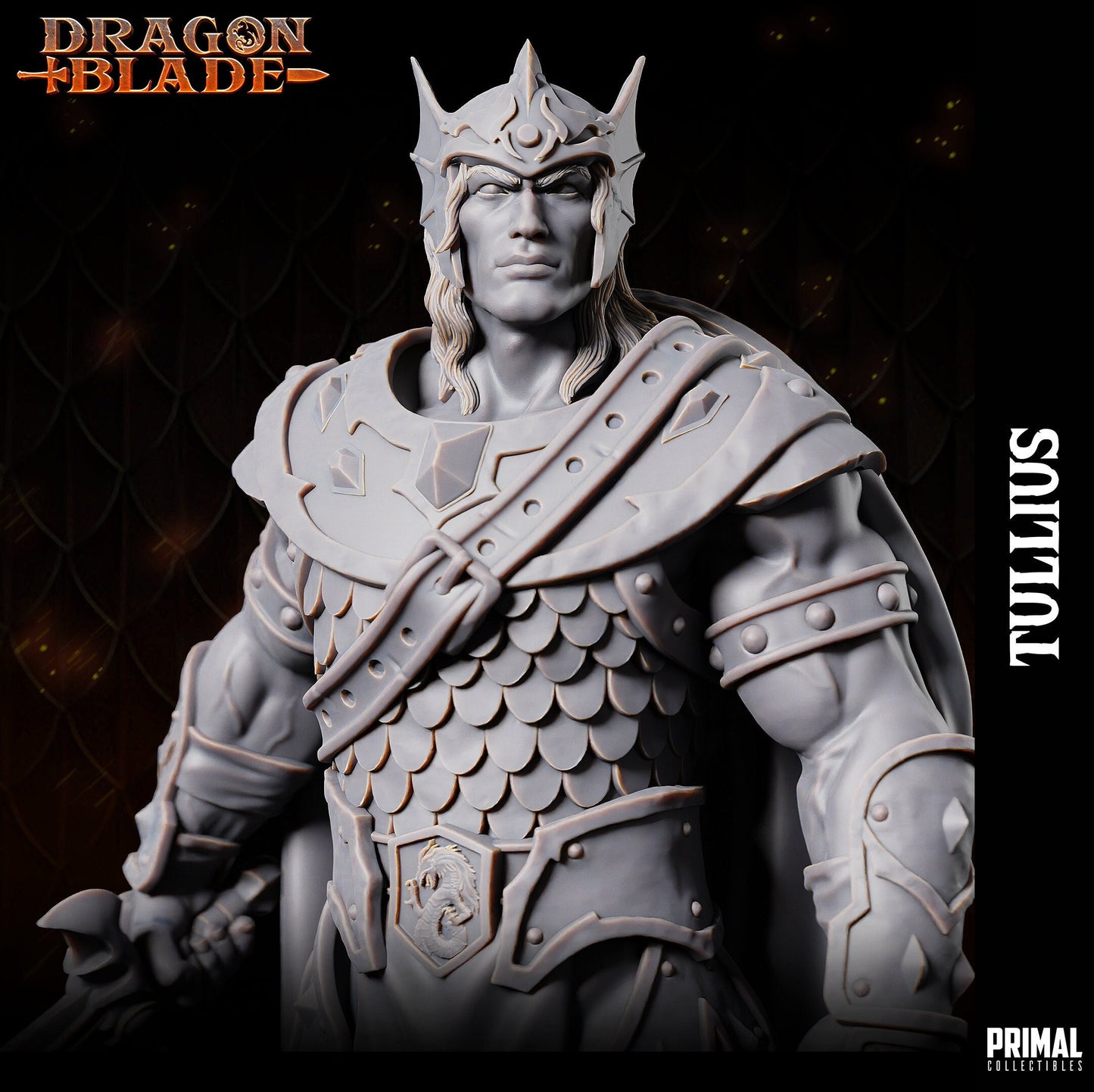 Tullius Warrior | Tabletop Scale | TTRPG D&D Miniature | Primal Collectibles
