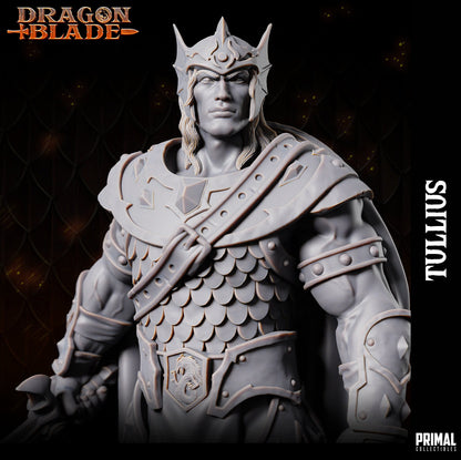 Tullius Warrior | Dragonblade | TTRPG D&D Miniature | Primal Collectibles