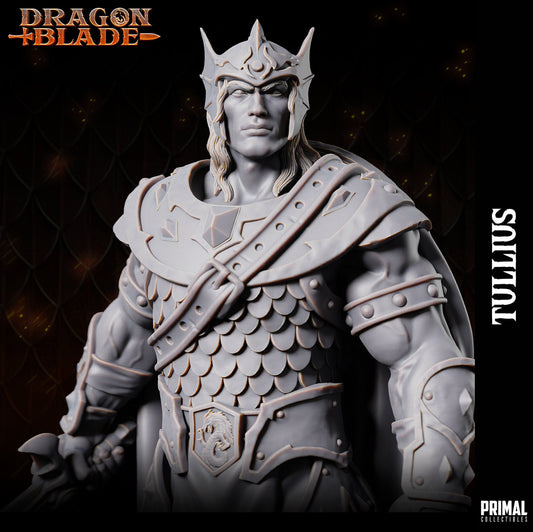 Tullius Warrior | Tabletop Scale | TTRPG D&D Miniature | Primal Collectibles