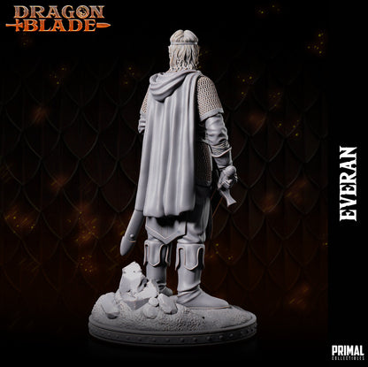 Warrior Wizard Elf Everan | Dragonblade | TTRPG D&D Miniature | Primal Collectibles