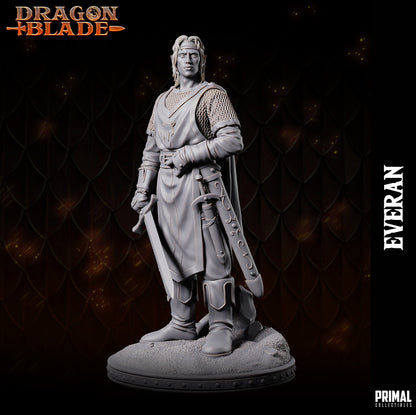 Warrior Wizard Elf Everan | Dragonblade | TTRPG D&D Miniature | Primal Collectibles