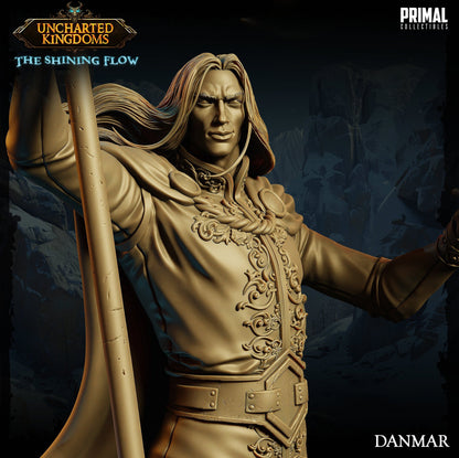 Wizard Danmar | Uncharted Kingdoms | TTRPG D&D Miniature | Primal Collectibles