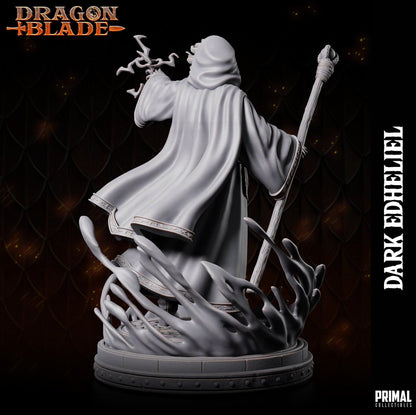 Wizard Dark Edheliel | Dragonblade | TTRPG D&D Miniature | Primal Collectibles