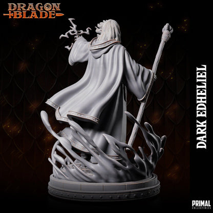 Wizard Dark Edheliel | Dragonblade | TTRPG D&D Miniature | Primal Collectibles