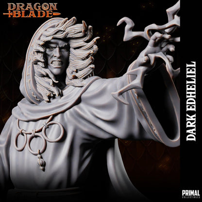 Wizard Dark Edheliel | Dragonblade | TTRPG D&D Miniature | Primal Collectibles