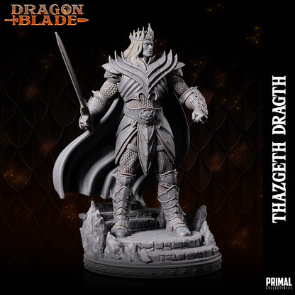 Wizard Fighter Thazgeth Dragth | Dragonblade | TTRPG D&D Miniature | Primal Collectibles